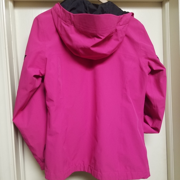 EUC/LN TNF Hyvent Raspberry Pink Snow rain jacket - Picture 2 of 16